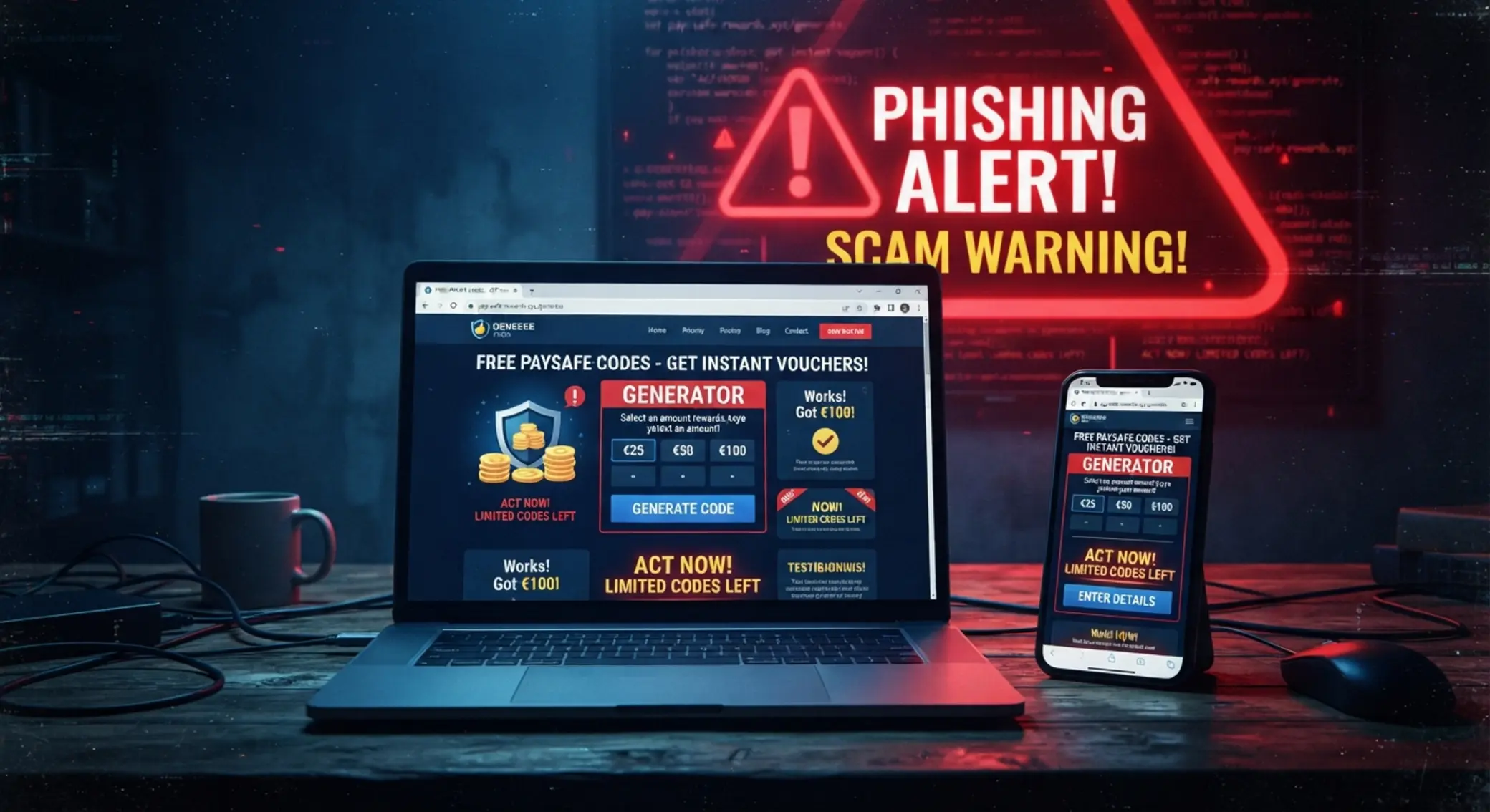 Varovanie pred falošnými paysafecard kódmi