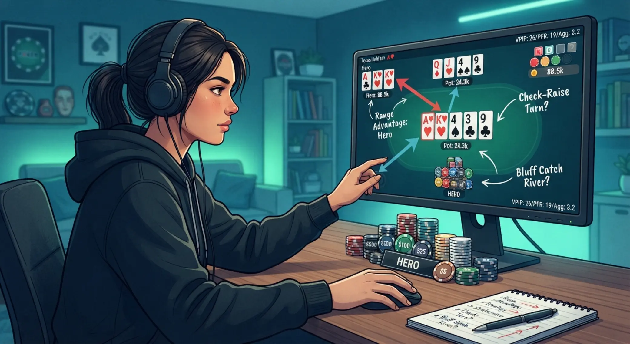 Tréning stratégie pre Texas Hold’em online