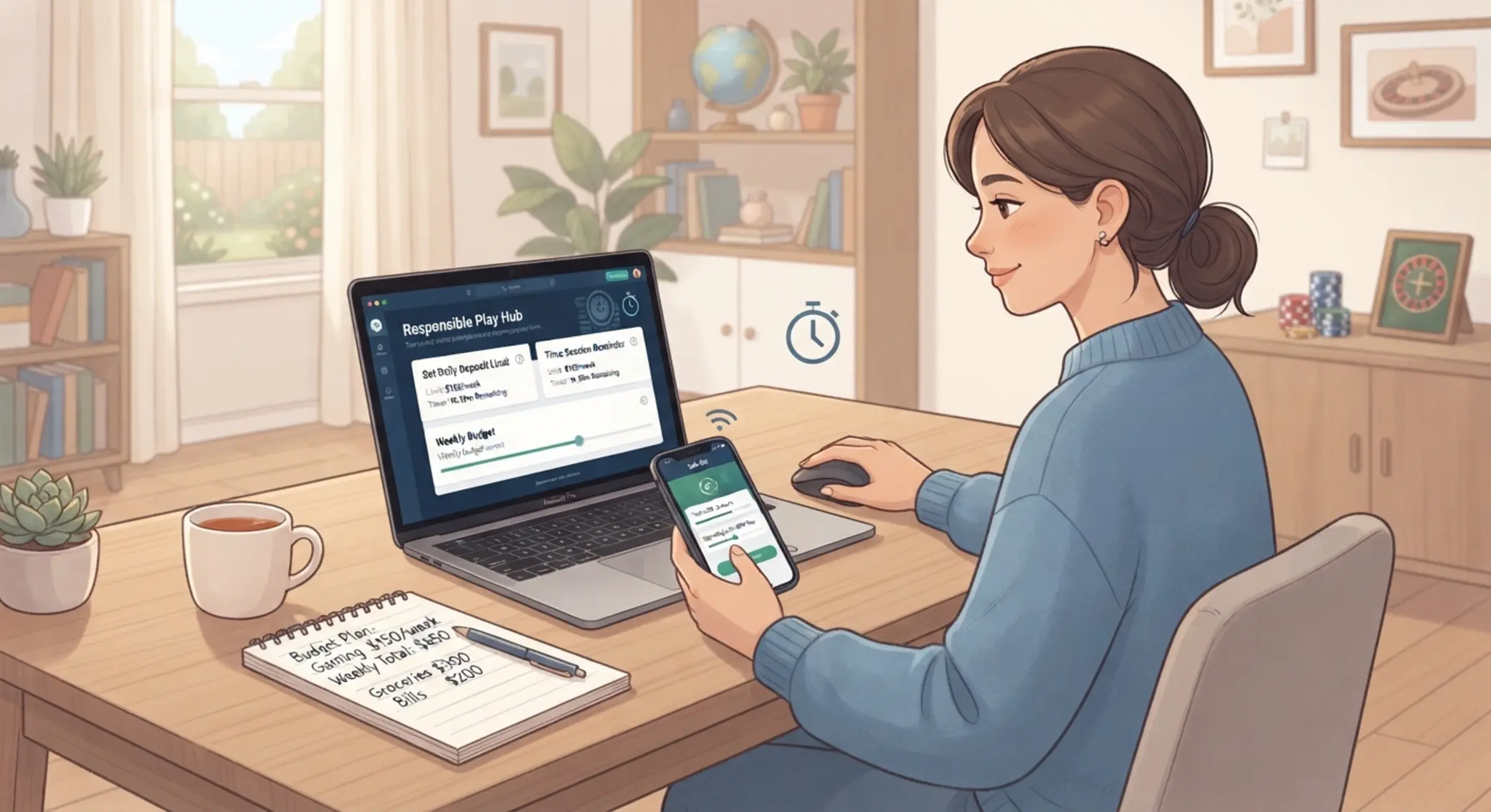 Hráč nastavuje limity pre zodpovedné hranie online
